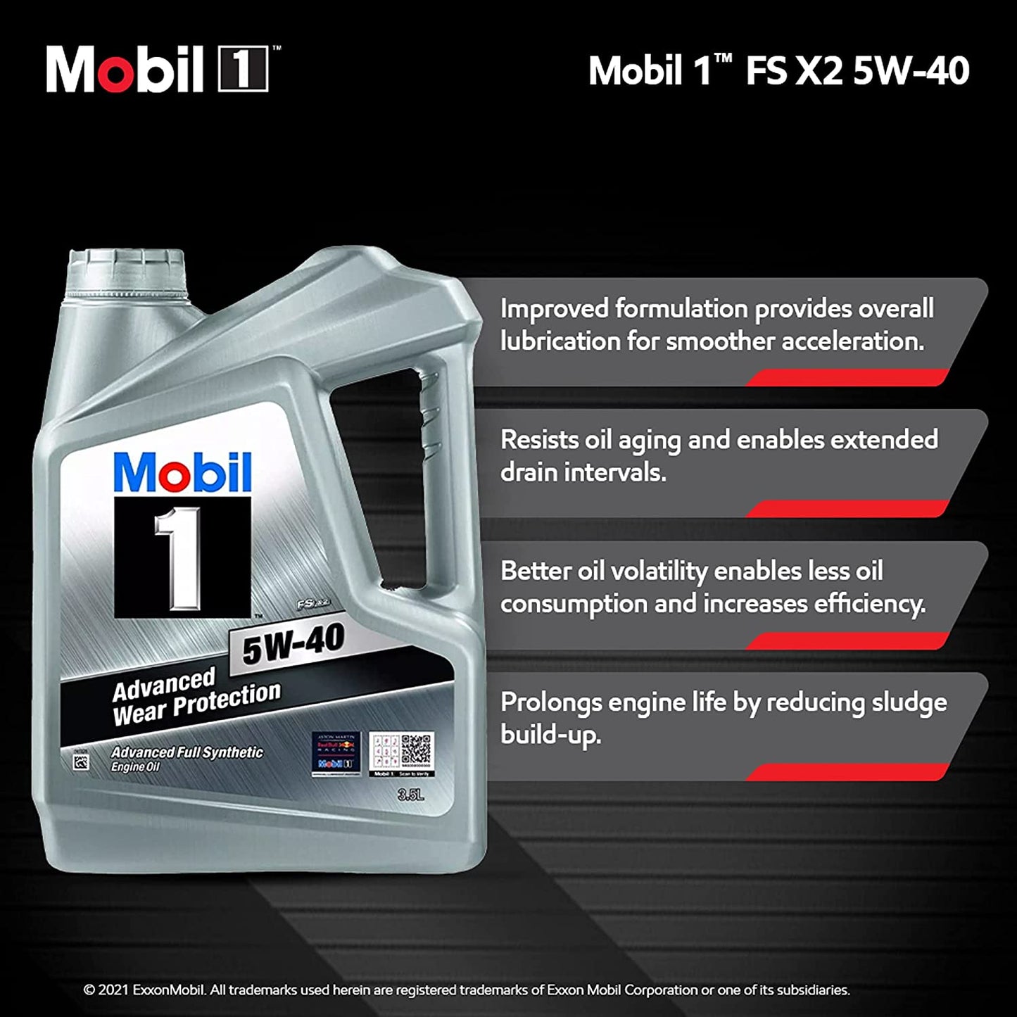 MOBIL 1™ FS X2 5W-40 3.5LTRS